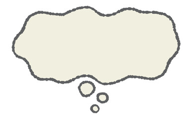 心のモヤモヤを表現する吹き出し素材