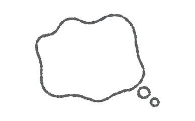 心のモヤモヤを表現する吹き出し素材