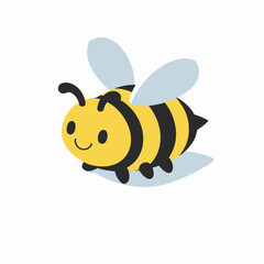 Abeja en estilo isom&eacute;trico brillante