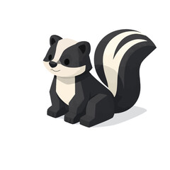 Mofeta en perspectiva isom&eacute;trica