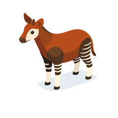 Okapi en dise&ntilde;o isom&eacute;trico plano