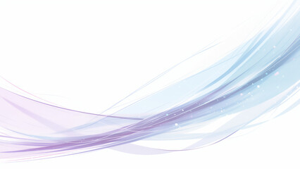 Elegant blue and purple wave lines on white