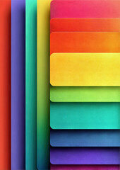 Vibrant layers of color blend together harmoniously in a stunning arrangement. Each shade transitions smoothly, evoking feelings of joy and creativity in any artistic setting.