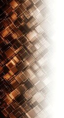 Sophisticated geometric arrangement with shades of brown and soft white tones