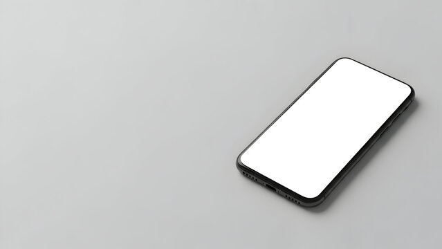 Showcase your mobile app on this modern smartphone with a clean white screen, perfect for demonstrating user interfaces and mobile experiences today.