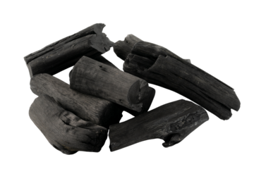 透明背景（png）に備長炭（木炭）