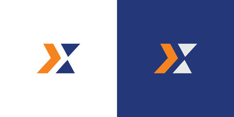 Strong and modern letter X initials logo design