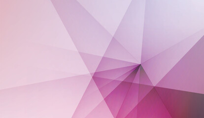 Abstract geometric background with pink, purple, and magenta overlapping translucent triangles for modern design