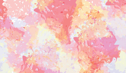 Abstract watercolor background with vibrant pink, orange, and yellow organic splatters, perfect for creative design projects