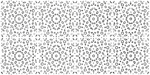 Intricate pattern of overlapping organic shapes forming a dense textured design