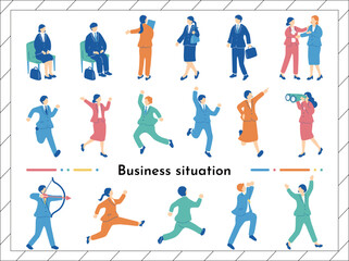 ビジネスシーン　人物素材集