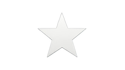 Obraz premium 3D Star shape graphic on transparent background