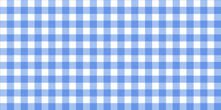 Light blue and white gingham pattern background. Refreshing sky blue checkered texture ideal for baby showers, picnics, and spring designs.