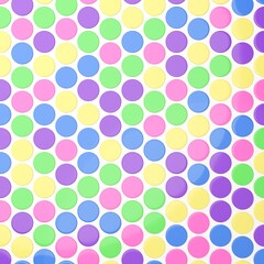 背景素材_タイル_丸_カラフル