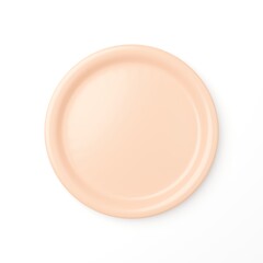 3Dイラスト_皿_オレンジ