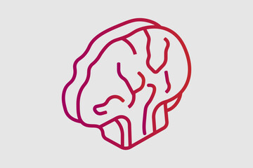 A stylized human brain, representing intelligence, cognitive technology, or neural networks.