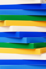 3D rendering, perfect shape, aesthetic, colorful background, futuristic energy concept