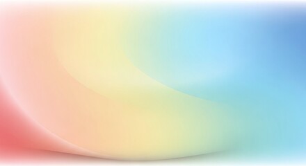 Abstract Gradient Background with Smooth Pastel Color Transitions and Soft Curves