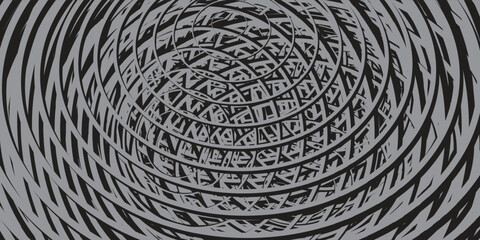 3D gradient holographic disc icon. Abstract hologram circle. 3D vector illustration. art