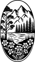 Mountain Lake Serenity