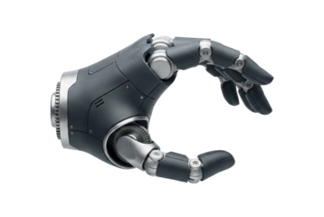 Robotic prosthetic hand. Bionic technology for cybernetic replacement.