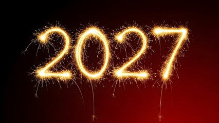Sparkling new year 2027 celebration