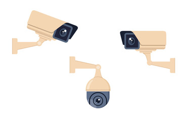 Security Camera Set - Surveillance and Monitoring Devices.