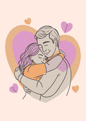 Obraz premium Love Expression Through Human Connection