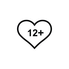 Obraz premium The logo contains age limit sign, underage restriction, prohibition icon, 21 age icon, 21 and above special logo, age limit circle sign vector illustration.