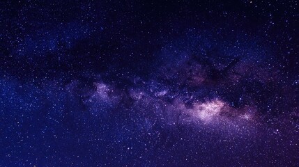 Fototapeta premium milkway. Starry night sky showcasing the Milky Way galaxy with deep blue tones and countless sparkling stars. travel magazines, destination branding, designed for outdoor magazines and nature guides.