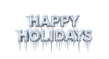 A snowy scene with a snowman and a Christmas tree.