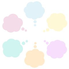 悩みがたくさんあるときに使う吹き出しセット