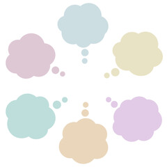 悩みがたくさんあるときに使う吹き出しセット