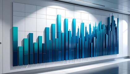 Abstract Cityscape Bar Chart.