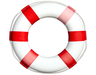 Red and white ring, safety device, water rescue equipment