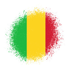 Green Yellow And Red Splatter Stroke