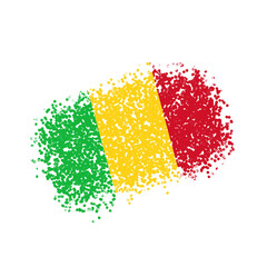 Green Yellow And Red Splatter Stroke