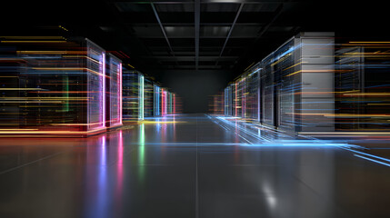 Futuristic data center operations high-tech facilities driving digital infrastructure innovation