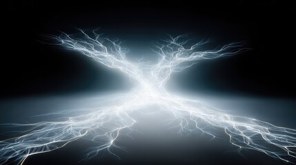 Extreme macro photograph of a futuristic CPU, intricate glowing blue pathways on a silicon wafer, cinematic volumetric lighting, isolated on a clean black background 