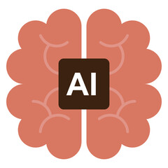 次世代の人工知能AIを搭載した半導体マイクロチップのデジタルテクノロジーイラスト