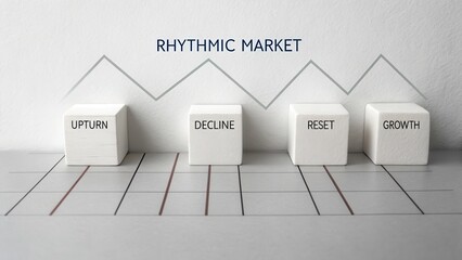 Analyzing Rhythmic Market Dynamics Through Data Trends and Block Representations on a Clean Surface