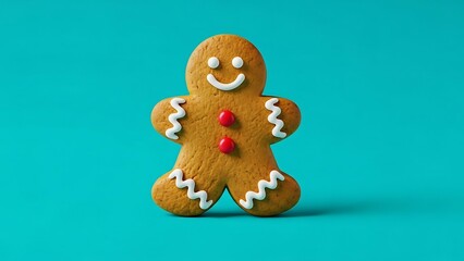 Gingerbread Man Cookie Holiday Season Treat Celebration Festive Bakery