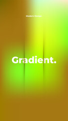 Modern Abstract Gradient Background with Vibrant Green and Yellow Mesh, Vertical Layered Texture for Social Media Stories, Mobile Wallpaper, and Creative Nature Inspired Graphic Design Poster