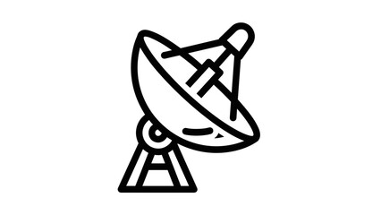 Fototapeta premium Satellite Dish Icon Simple Design Element.