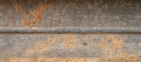 Rusty Metal Strip Texture. Horizontal rusty metal strip with corrosion and weathered surface....