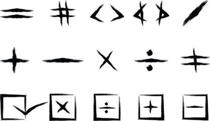 Mathematical symbols and operators