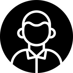 account icon illustration design with solid