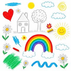 vector illustration of a rainbow