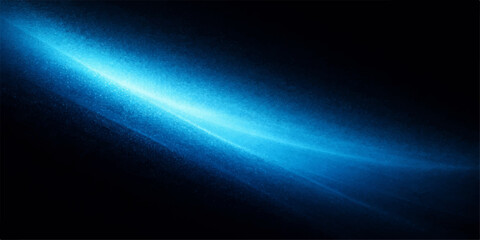 Fototapeta premium Dark blue abstract space background with stars, light beams, and energy waves for a digital wallpaper