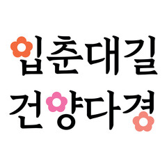 N-Y-14. Calligraphy logo that means "good luck in spring"